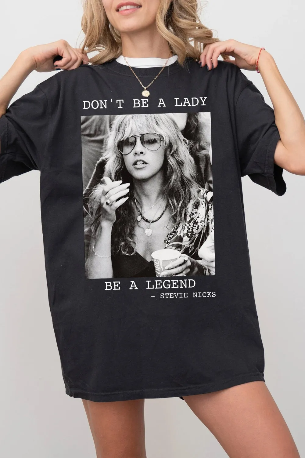 Don't Be A Lady Be A Legend Tee For Women sold by Fancy Tees product image thumbnail 3