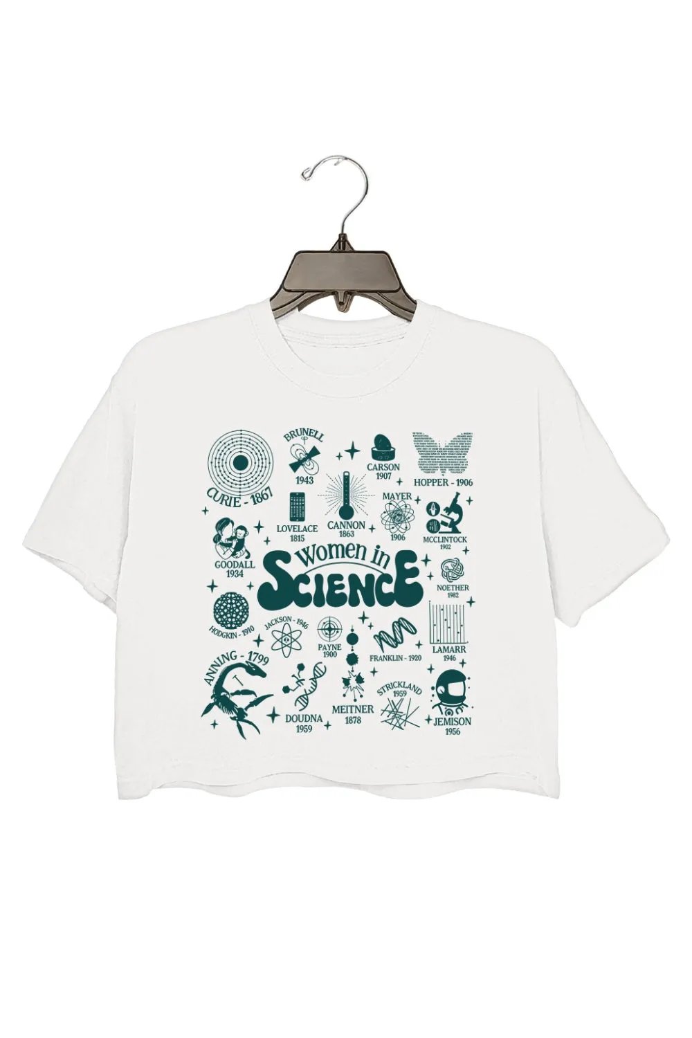 Women In Science Feminism Crop Top For Women sold by Fancy Tees