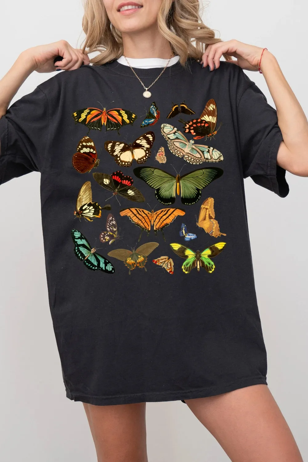 Butterfly Aesthetic Nature Lover Tee For Women sold by Fancy Tees product image thumbnail 3