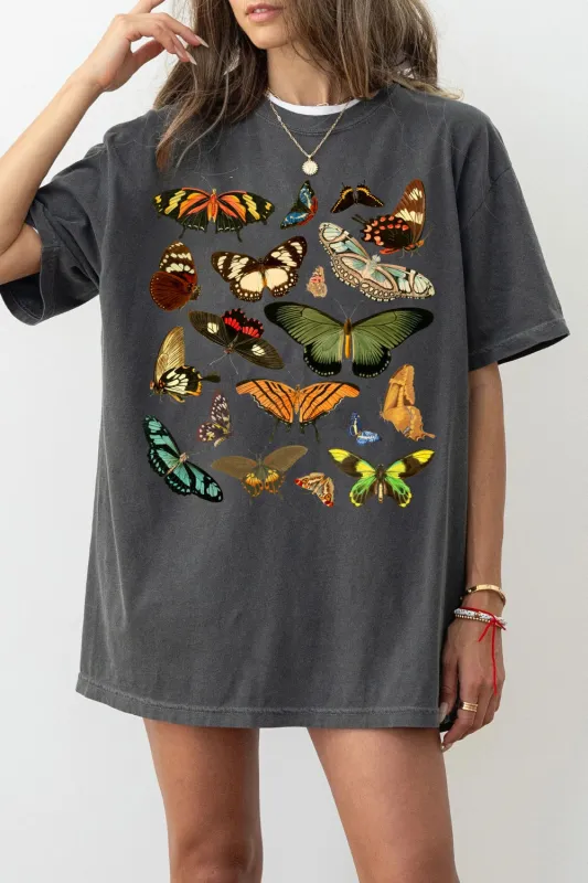 Butterfly Aesthetic Nature Lover Tee For Women sold by Fancy Tees