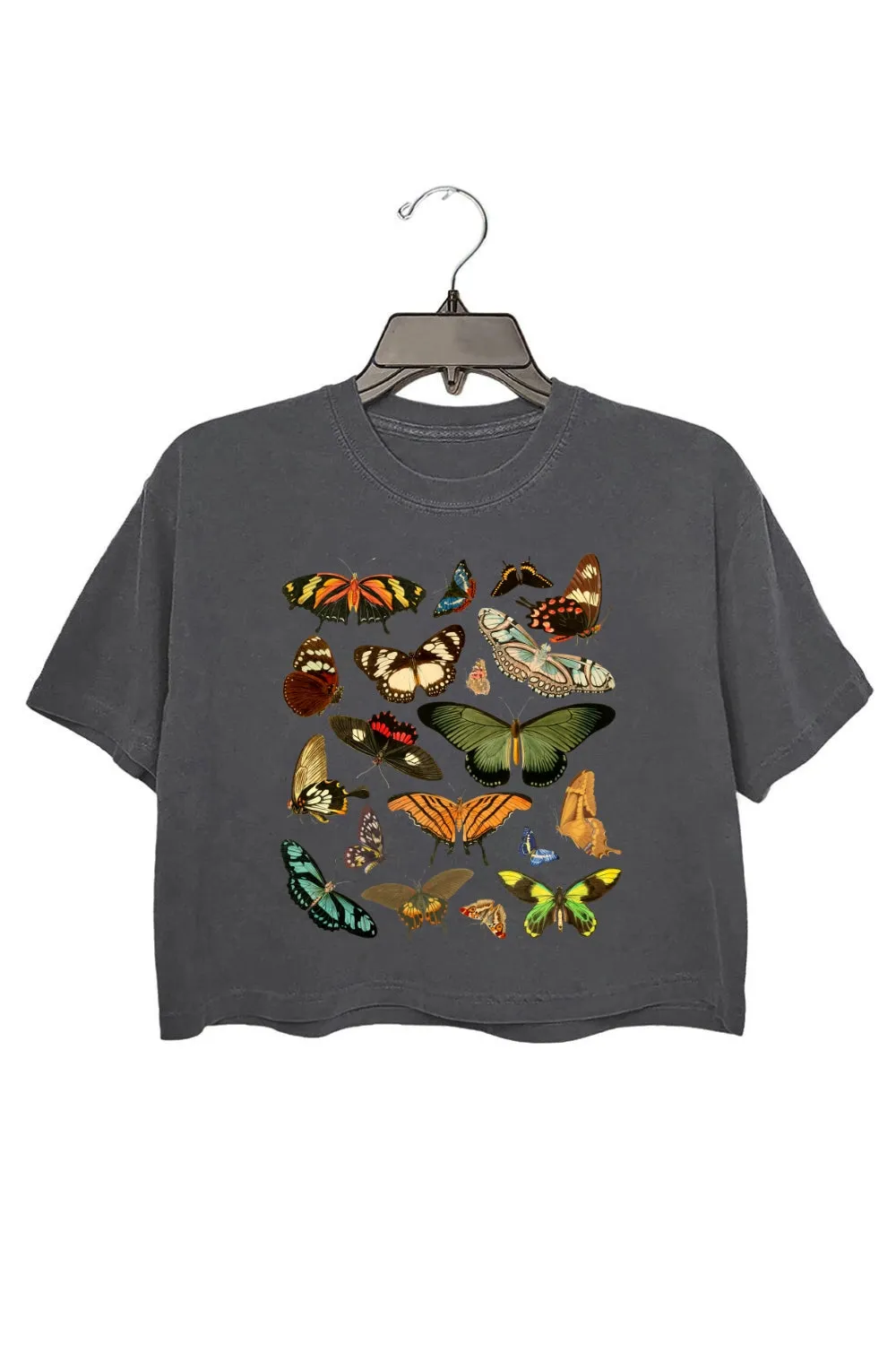 Butterfly Aesthetic Nature Lover Crop Top For Women sold by Fancy Tees