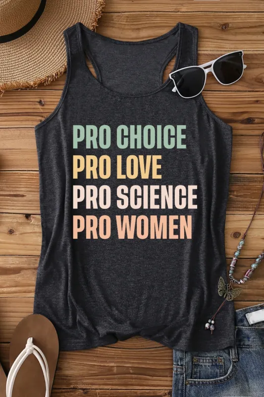 Pro Choice Pro Love Women Rights Tank Top For Women sold by Fancy Tees