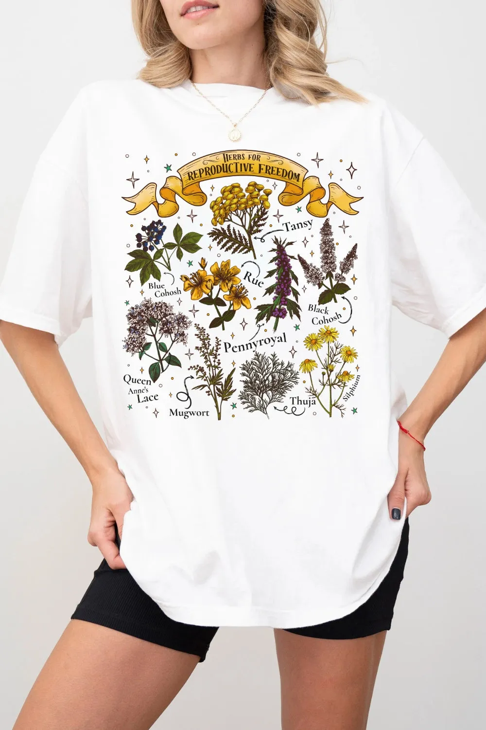 Herbs For Reproductive Freedom Feminist Tee For Women sold by Fancy Tees product image thumbnail 4