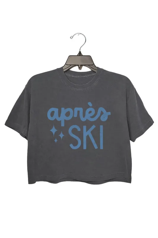 Apres Ski Winter Skiing Crop Top For Women sold by Fancy Tees