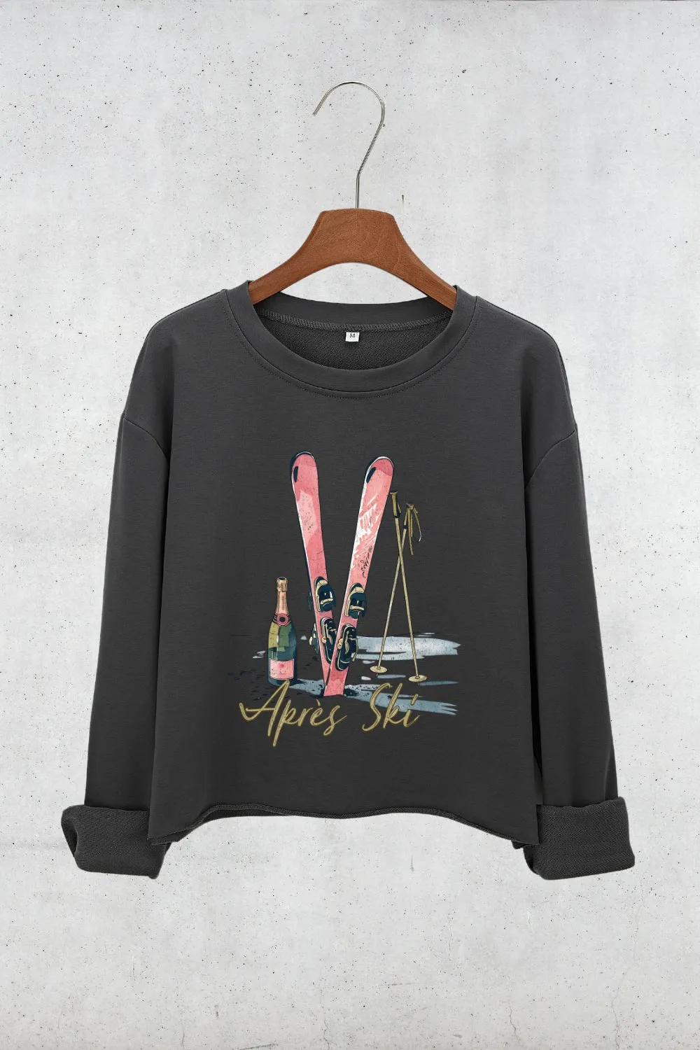 Après Ski Lover Crop Sweatshirt For Women sold by Fancy Tees