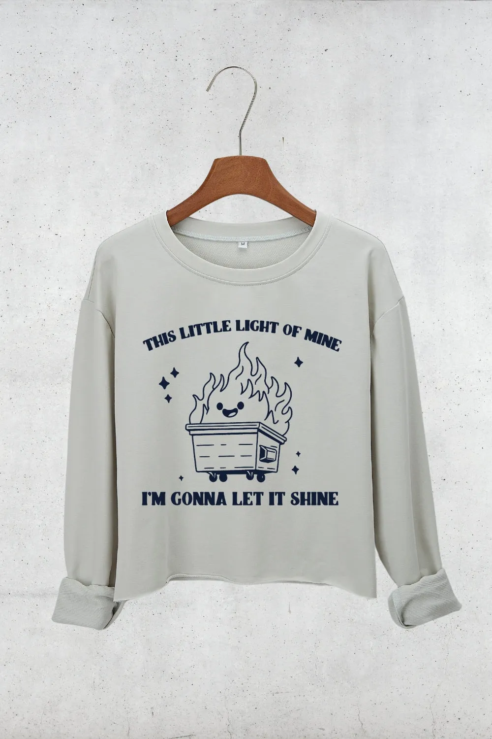 This Little Light Of Mine Crop Sweatshirt For Women sold by Fancy Tees