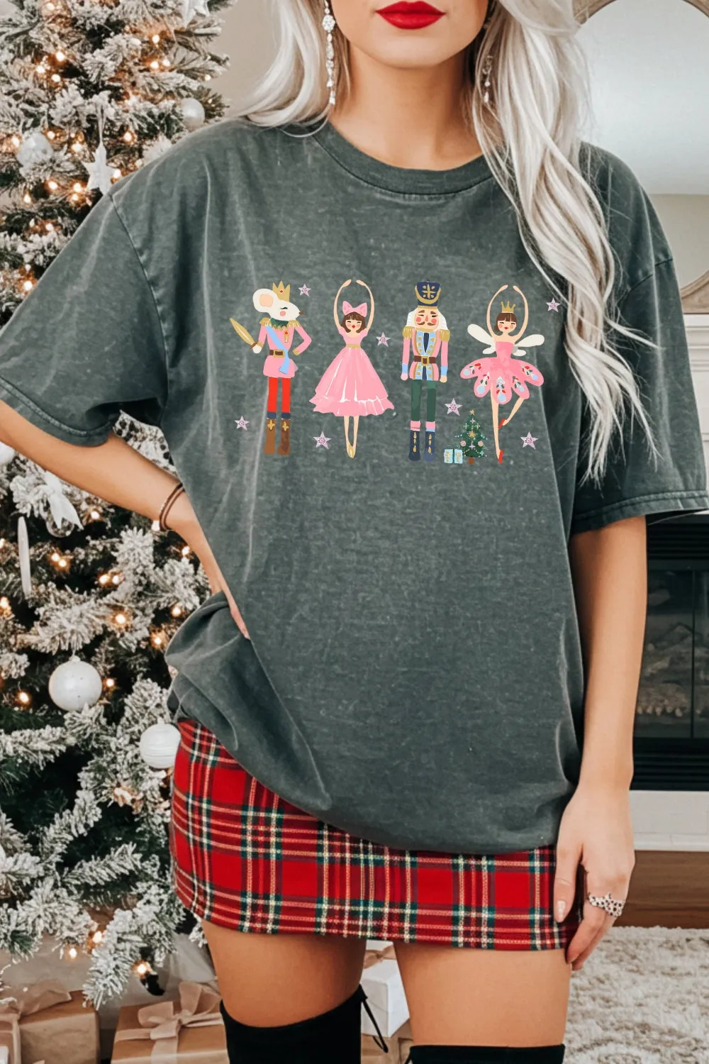 Pink Christmas Nutcracker Ballet Tee For Women sold by Fancy Tees