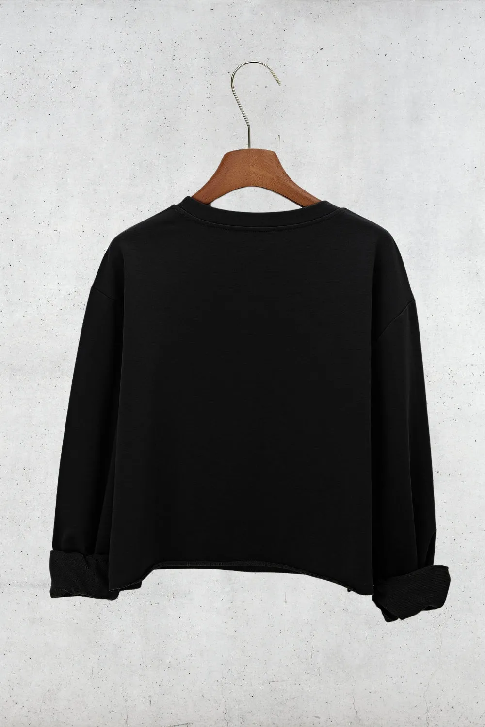 Christmas Cocktail Martini Crop Sweatshirt sold by Fancy Tees product image thumbnail 4