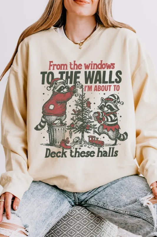 From The Windows To The Walls Raccon Sweatshirt For Women sold by Fancy Tees