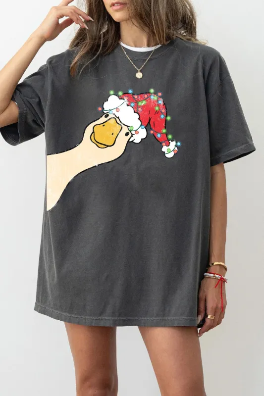 Funny Goose Christmas Tee For Women sold by Fancy Tees