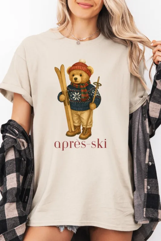 Après-Ski Bear Tee For Women sold by Fancy Tees