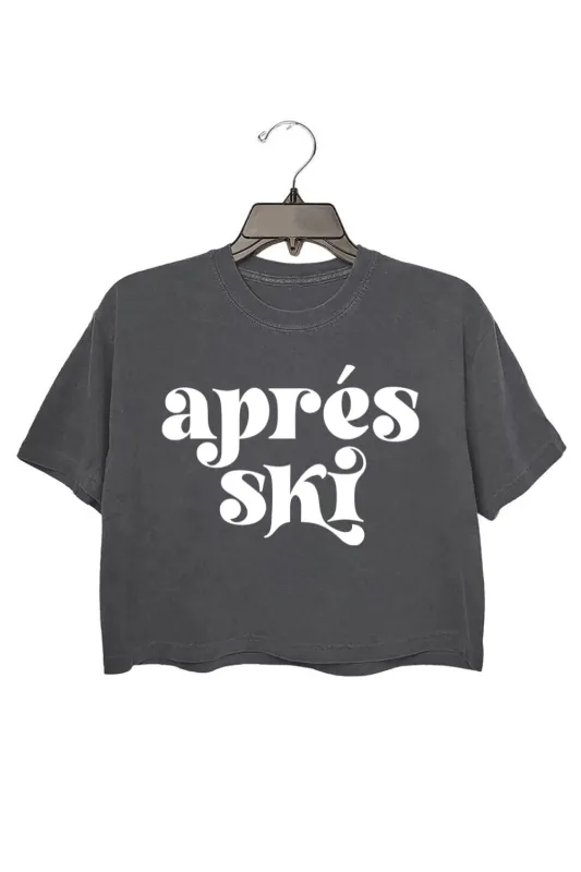 Apres Ski Winter Sports Crop Top For Women sold by Fancy Tees