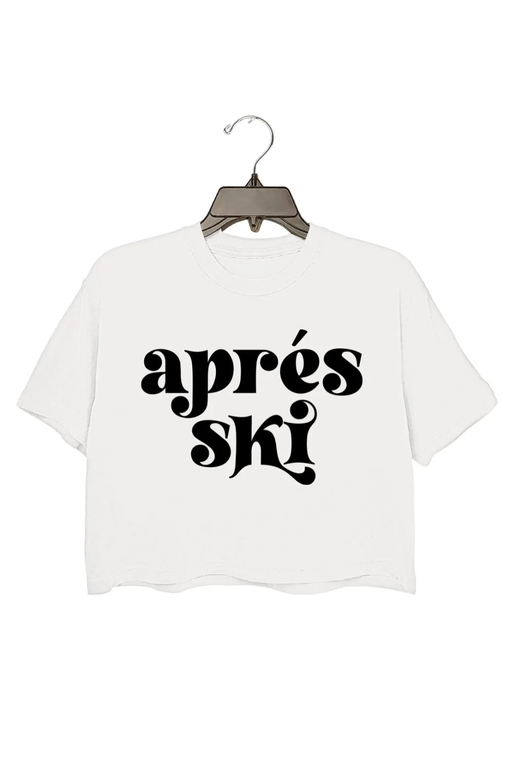 Apres Ski Winter Sports Crop Top For Women sold by Fancy Tees product image thumbnail 2