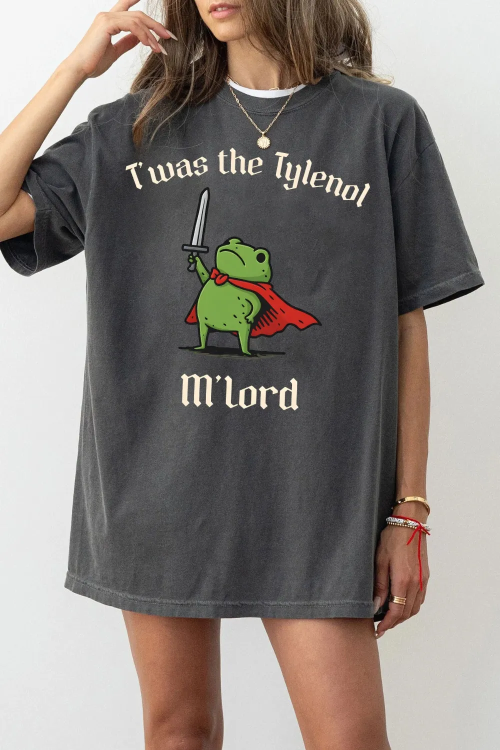Twas The Tylenol M'lord FDT Frog Tee For Women sold by Fancy Tees