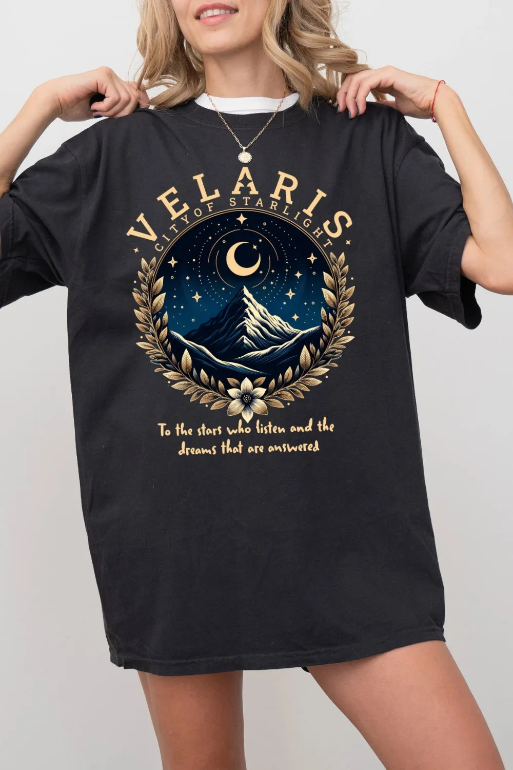 Velaris City Of Starlight Tee For Women sold by Fancy Tees product image thumbnail 2