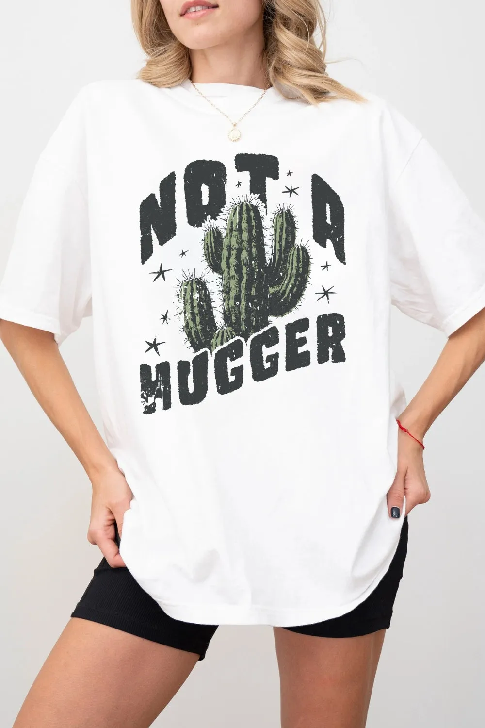 Not A Hugger Funny Tee For Women sold by Fancy Tees product image thumbnail 2
