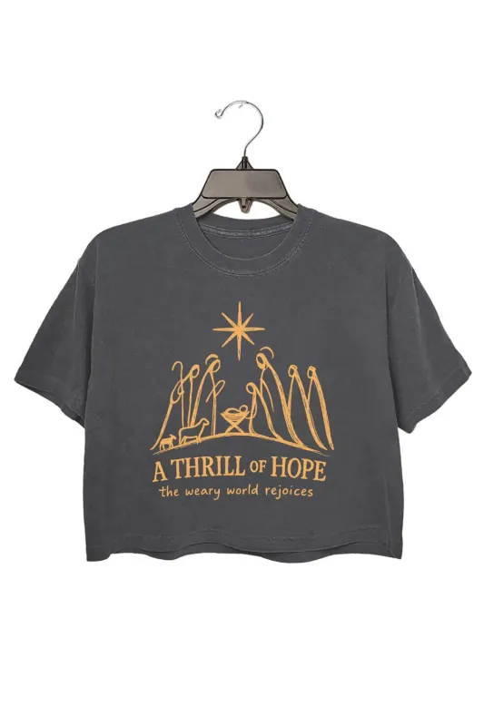 A Thrill Of Hope Cute Crop Top For Women sold by Fancy Tees