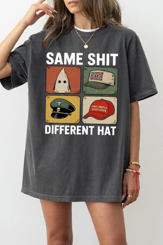 Same Shit Different Hat Funny Quote Tee For Women sold by Fancy Tees
