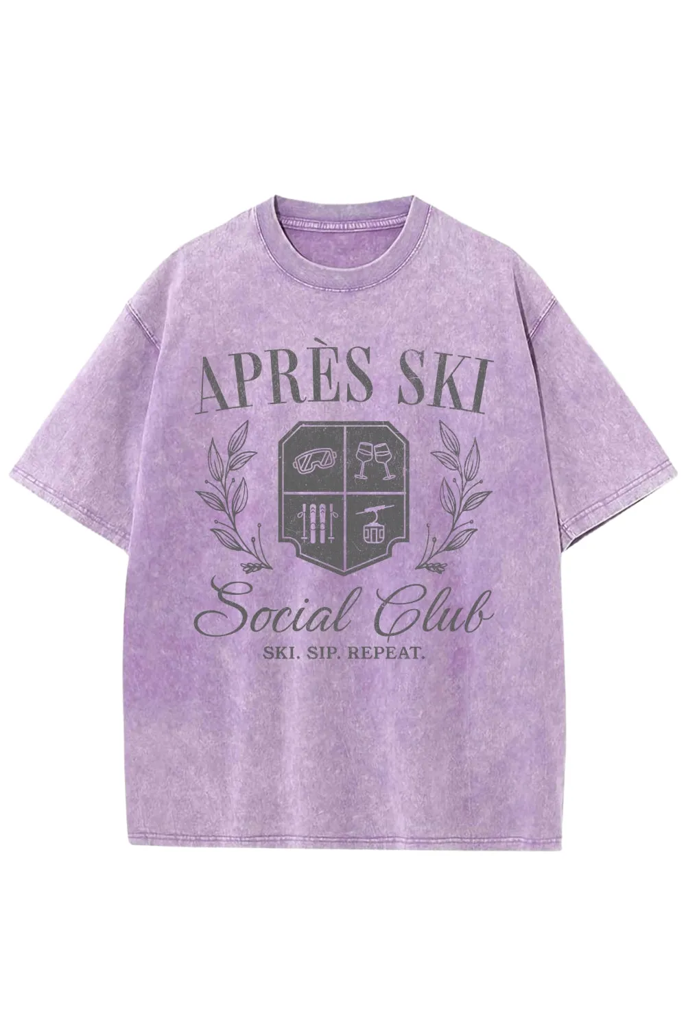 Apres Ski Social Club Vintage Washed Tee sold by Fancy Tees product image thumbnail 3