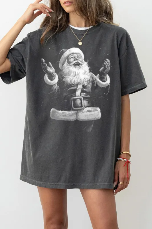 Vintage Santa Claus Holiday Illustration Tee For Women sold by Fancy Tees