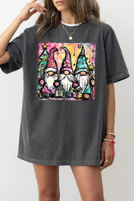 Cute Christmas Santa Gnome Tee For Women sold by Fancy Tees