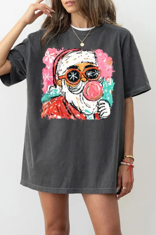 Preppy Santa Clause Christmas Tee For Women sold by Fancy Tees
