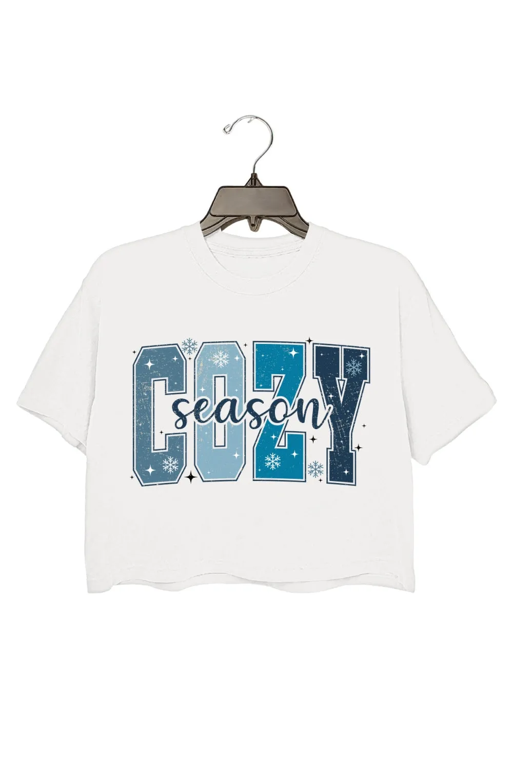 Cozy Season Winter Vibes Crop Top For Women sold by Fancy Tees