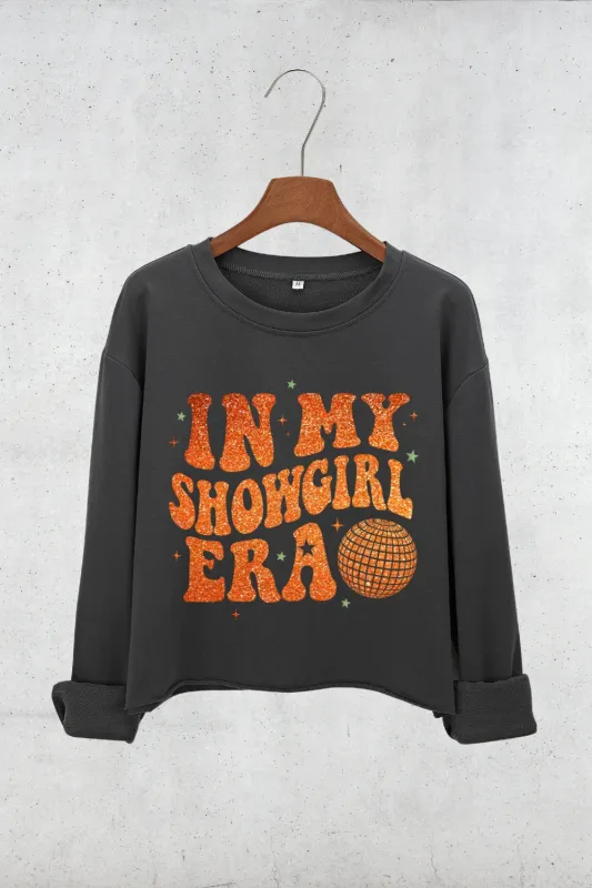 In My Showgirl Era Showgirl Life Crop Sweatshirt For Women sold by Fancy Tees