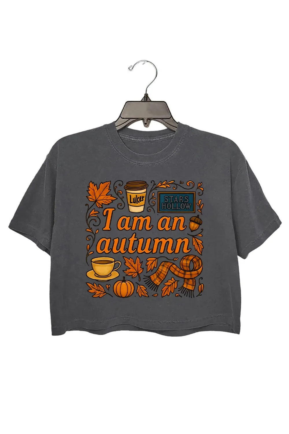 I Am An Autumn Gilmore Girls Crop Top For Women sold by Fancy Tees product image thumbnail 2