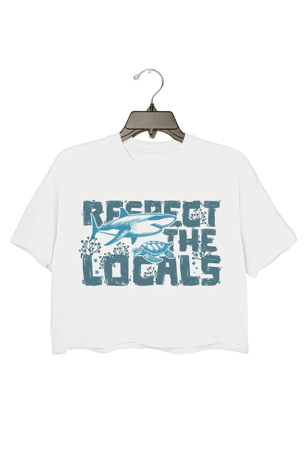 Respect The Locals Coastal Crop Top For Women sold by Fancy Tees