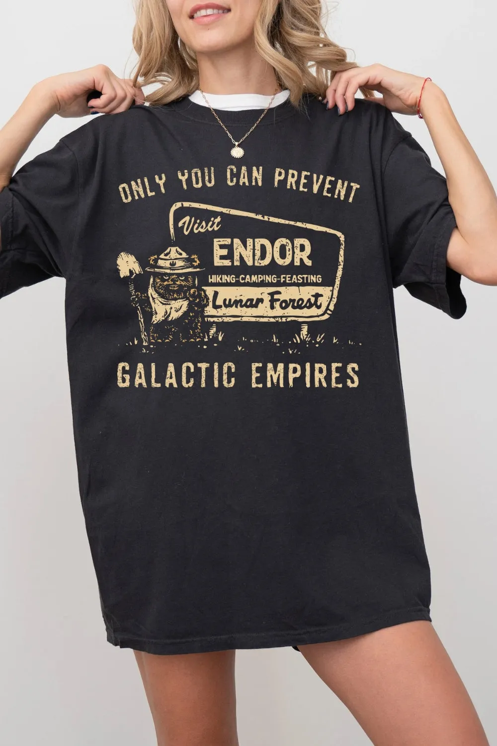 Ewok Endor National Park Protect Our Forest Tee For Women sold by Fancy Tees product image thumbnail 2