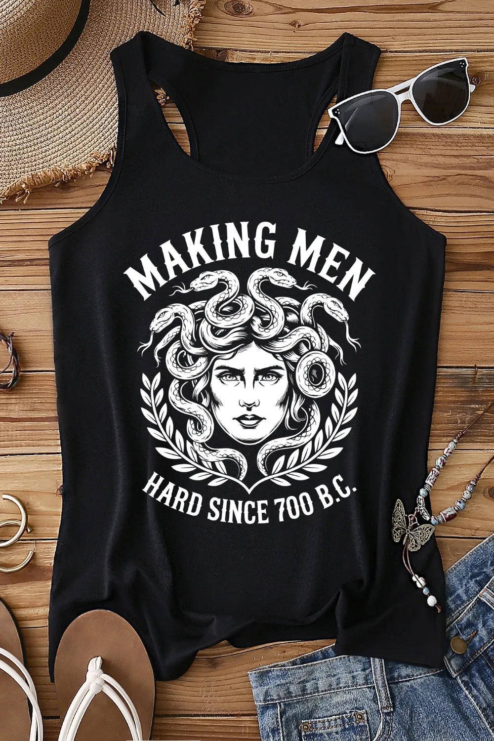 Making Men Hard Since 700 BC Tank Top For Women sold by Fancy Tees product image thumbnail 3