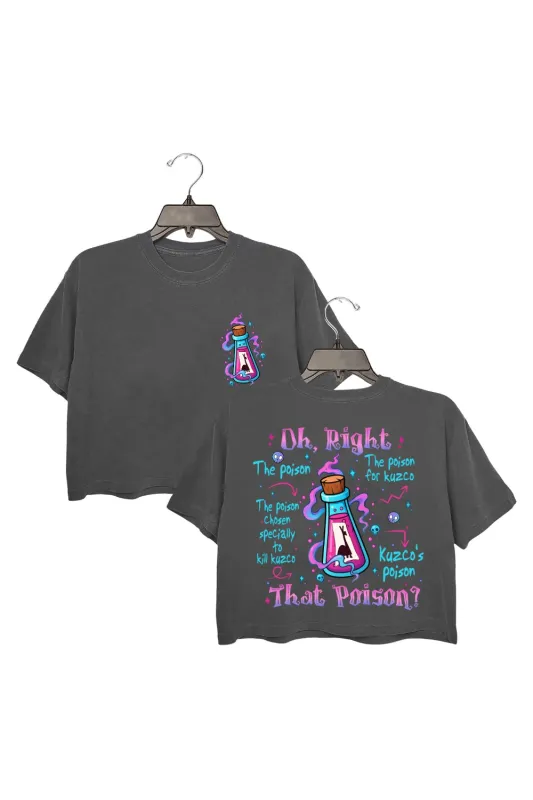 Spooky Pick Your Poison Halloween Crop Top For Women sold by Fancy Tees
