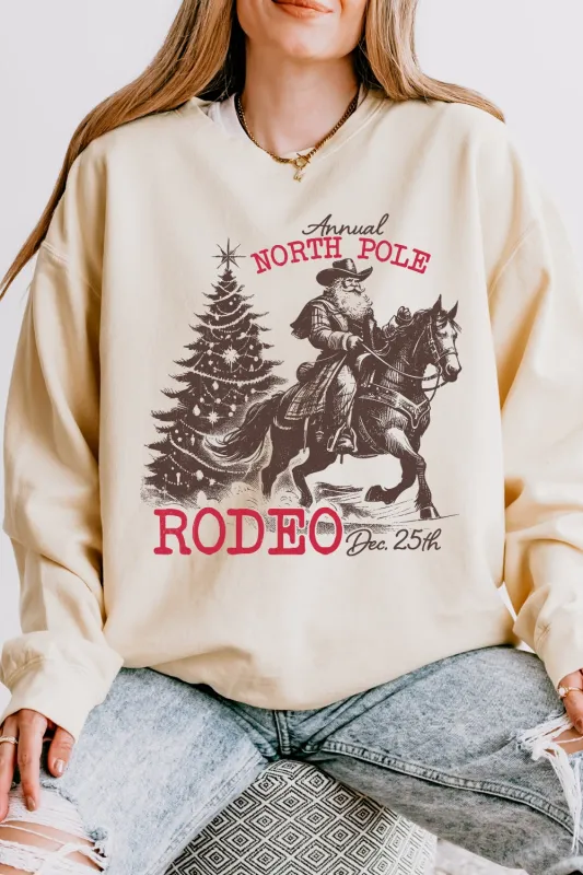 Annual North Pole Cowboy Santa Christmas Sweatshirt For Women sold by Fancy Tees
