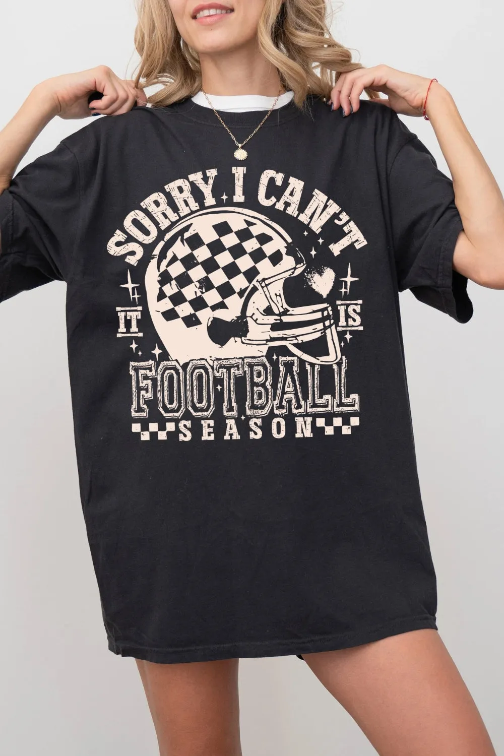 Sorry I Can't It Is Football Season Tee For Women sold by Fancy Tees product image thumbnail 3