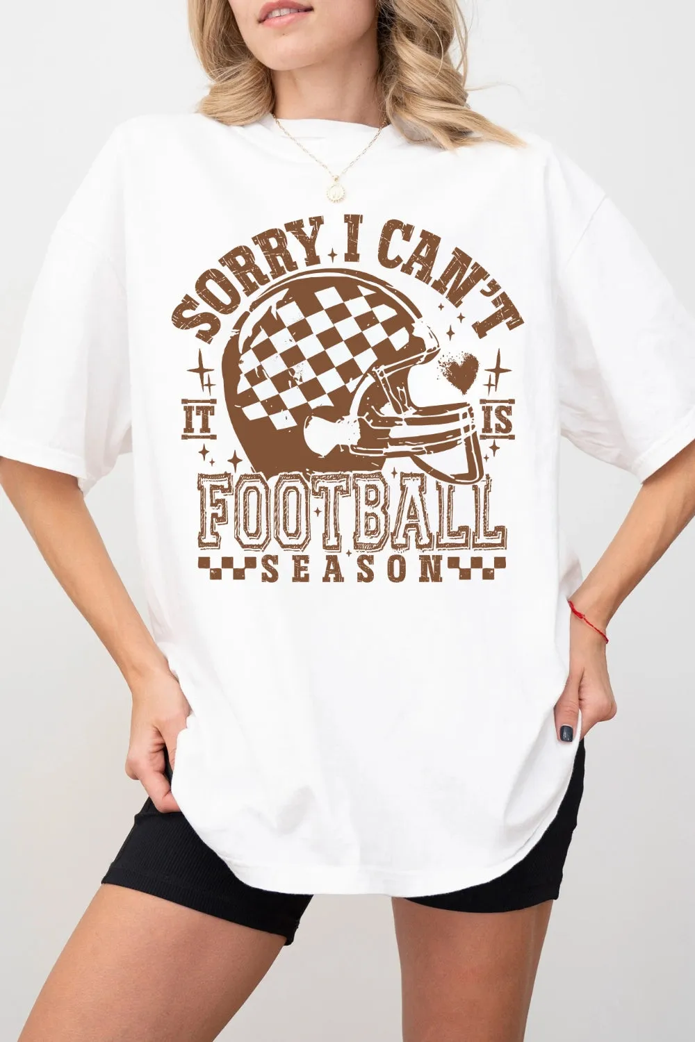 Sorry I Can't It Is Football Season Tee For Women sold by Fancy Tees product image thumbnail 2