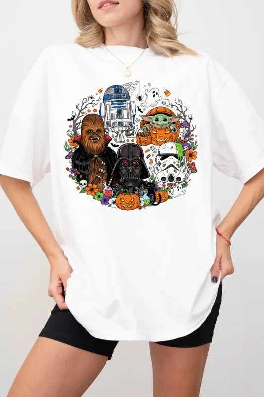 Galaxy Halloween Merch Tee For Women sold by Fancy Tees