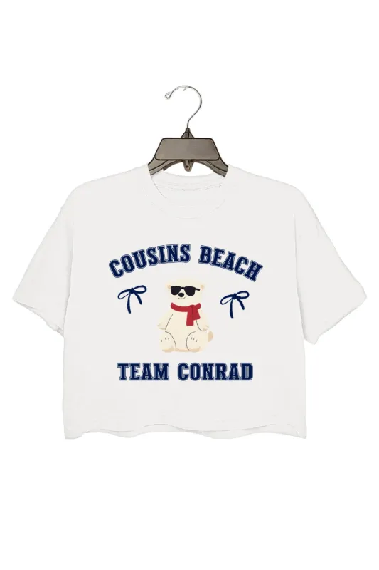 Cousins Beach Team Conrad Crop Top For Women sold by Fancy Tees