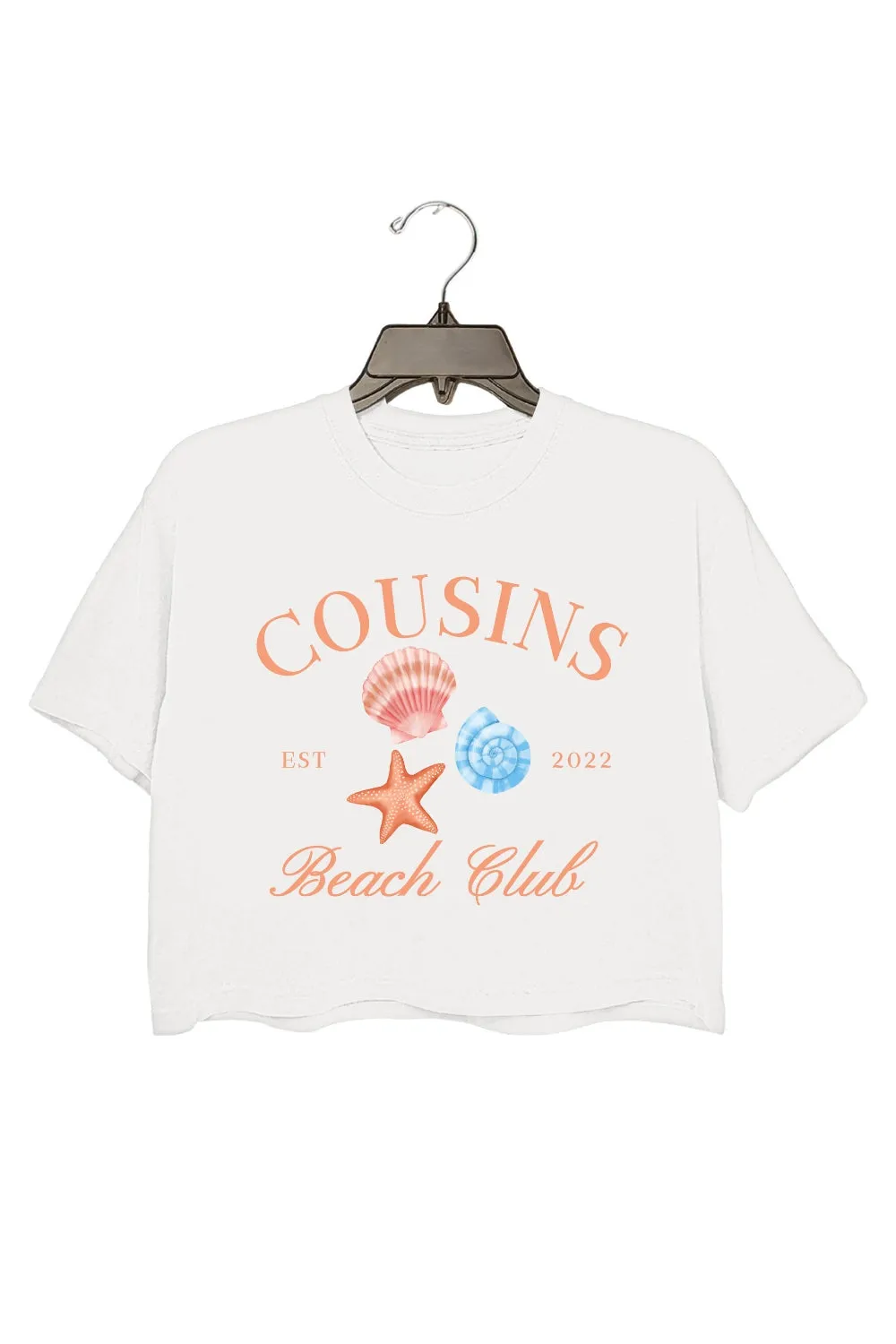 Cousins Beach Club Crop Top For Women sold by Fancy Tees product image thumbnail 2