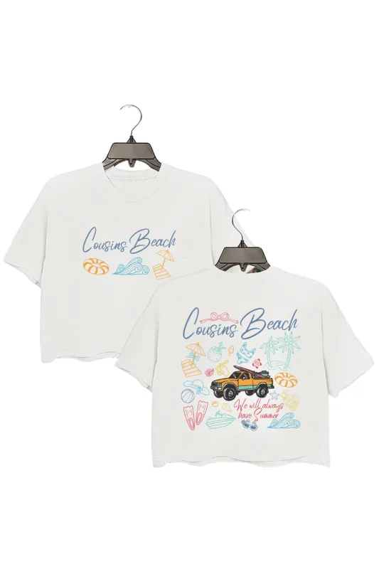 Cousins Beach The Summer Crop Top For Women sold by Fancy Tees