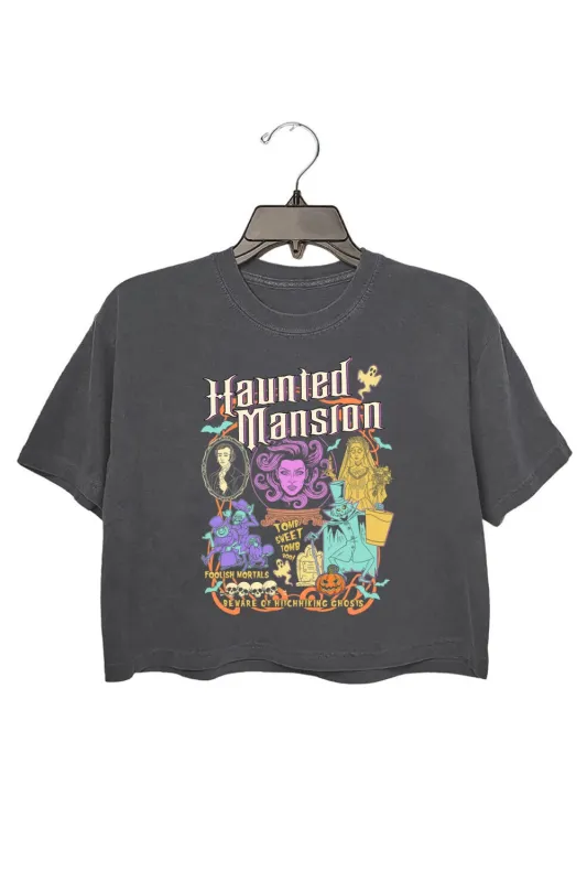 The Haunted Mansion Ghosts Crop Top For Women sold by Fancy Tees