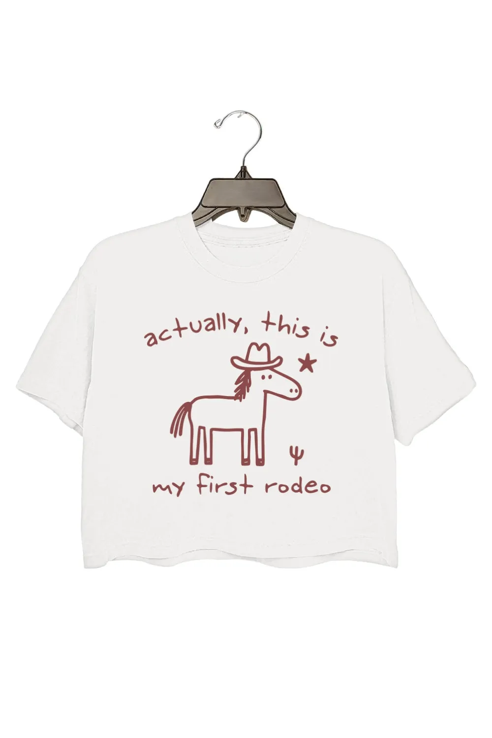 This Actually Is My First Rodeo Crop Top For Women sold by Fancy Tees