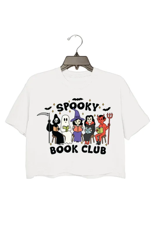 Spooky Books Club Cute Crop Top For Women sold by Fancy Tees