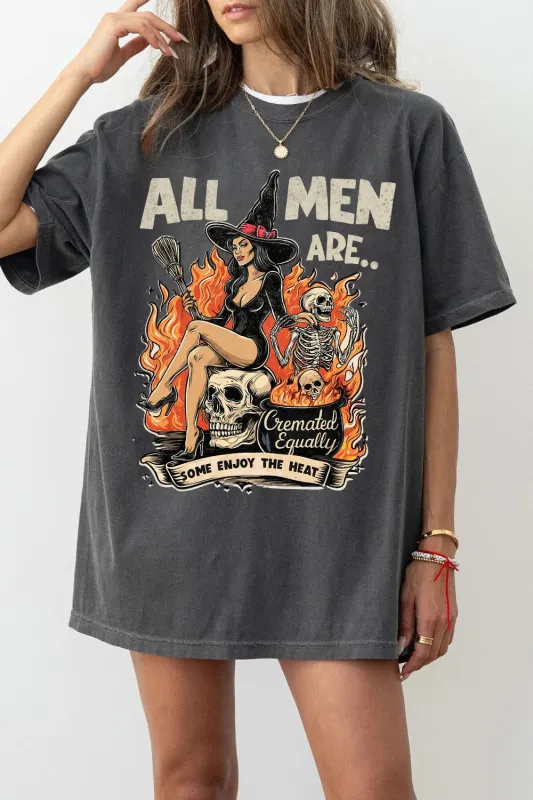 All Men Are... Feminist Witch Tee For Women sold by Fancy Tees