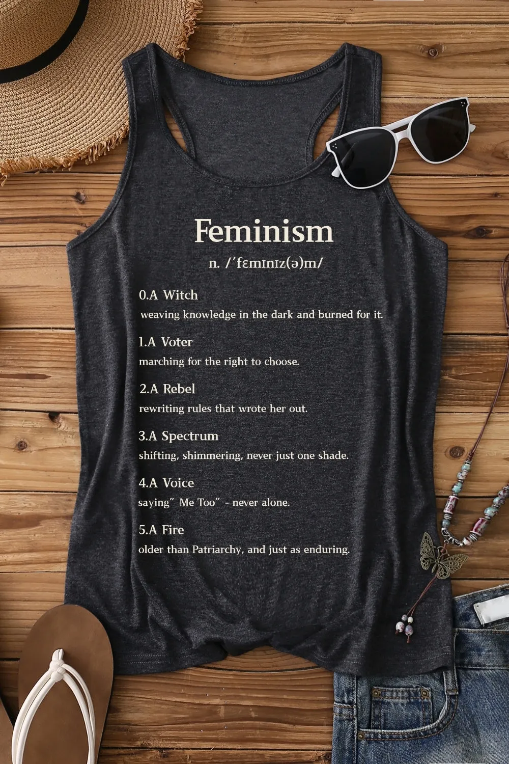 Definition Of Feminism Tank Top For Women sold by Fancy Tees