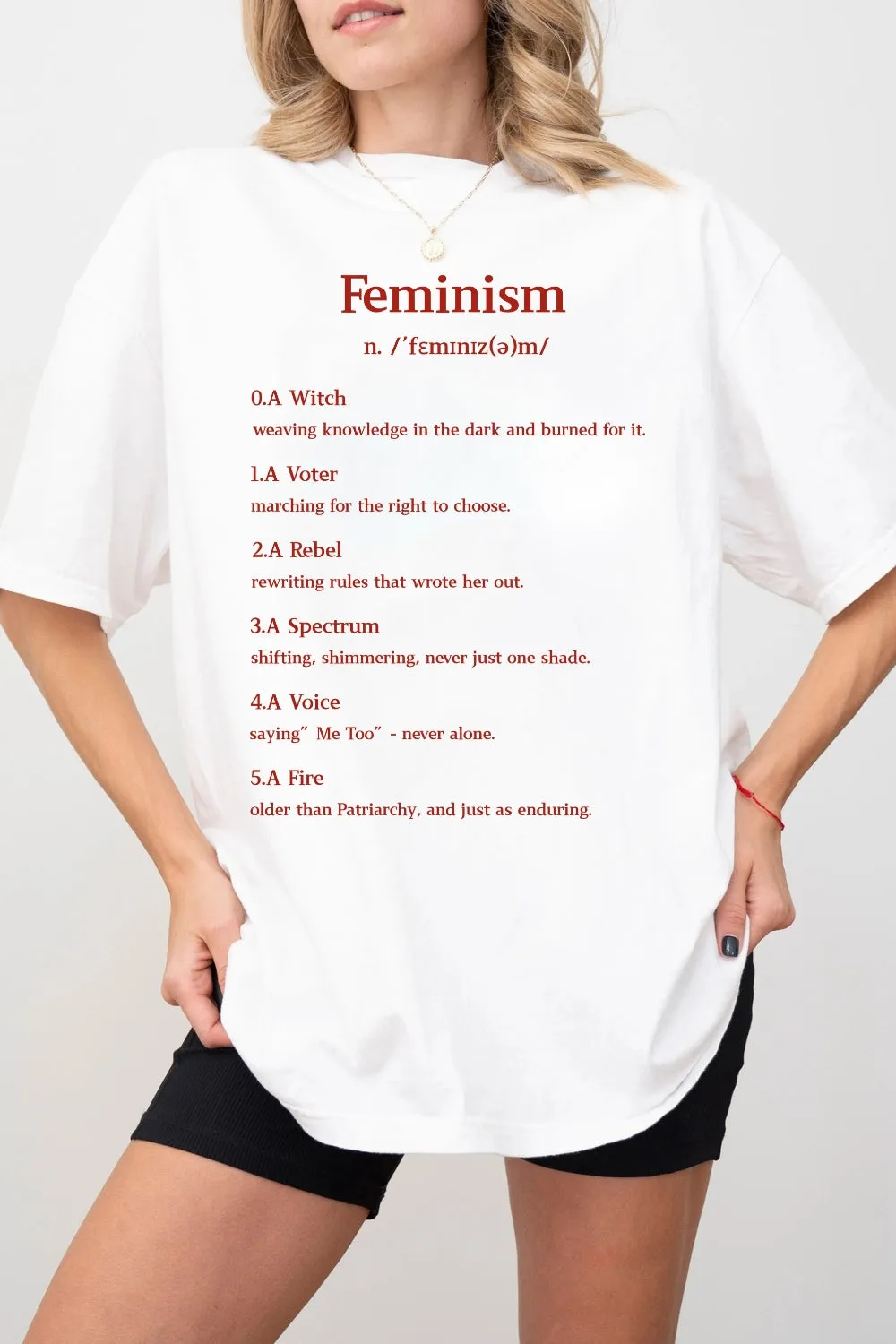 Definition Of Feminism Tee For Women sold by Fancy Tees product image thumbnail 2