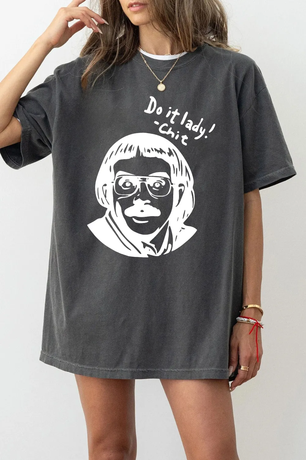 Funny Do It Lady Chit Tee For Women sold by Fancy Tees product image thumbnail 2