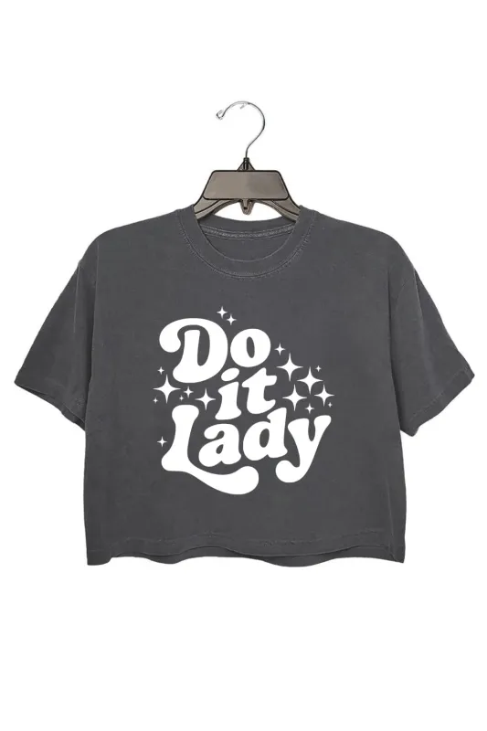 Do it Lady Retro Meme Crop Top For Women sold by Fancy Tees