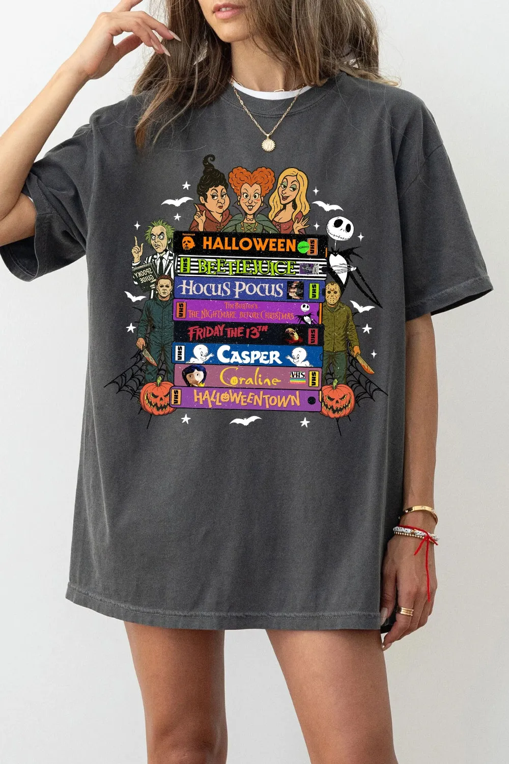 90s Style Retro Halloween Movies VHS Tee For Women sold by Fancy Tees