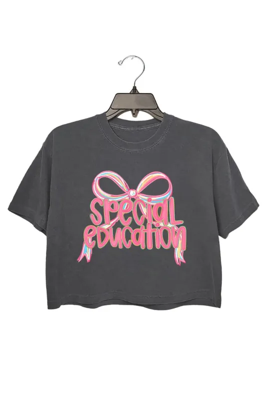 Special Education Teacher Crop Top For Women sold by Fancy Tees